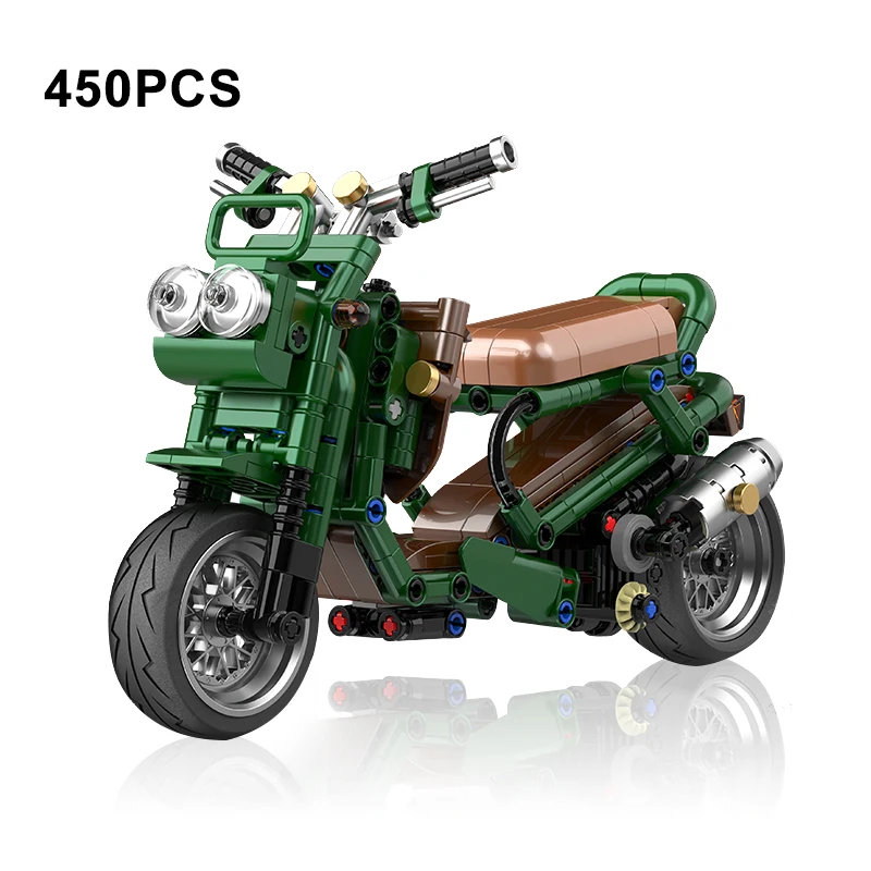 

450PCS Retro Mojito Motorbike Building Blocks MOC Moto Model Technique Motorcycle City Speed Racing Toys For Children Boys Gifts