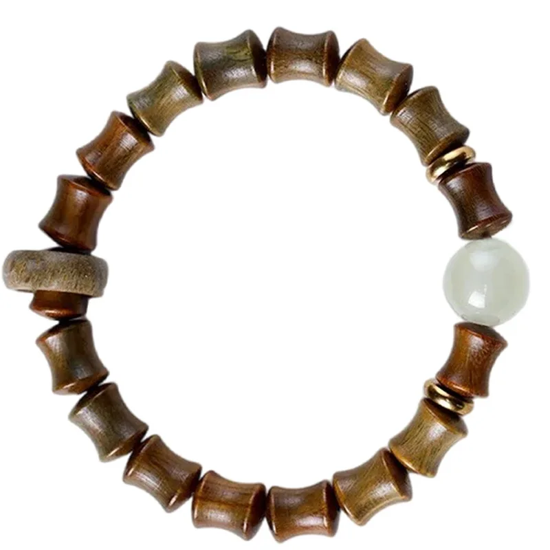 

Аутентичное зеленое сандаловое дерево искусственное черное дерево квадратный сахар в литературном стиле мужские и женские праздничные высокие браслеты