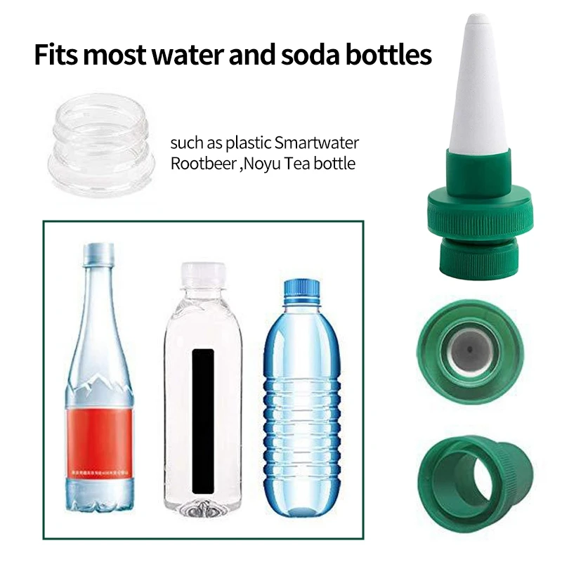 Self-Watering Dripper Head Automatic Drip Irrigation Watering Spike Bottle Nozzle Indoor Travel Potted Plant Waterers Can Device