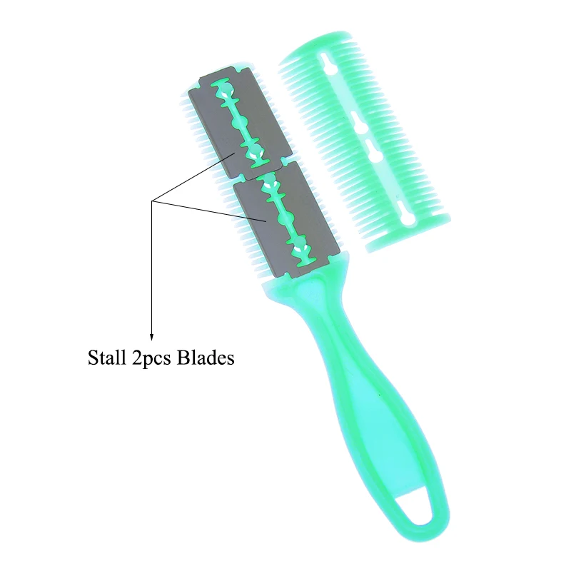 Meisha 1pcs Double-Sided Hair Razor Blade Comb Hair Cutting Thinning Comb for Men Women Hair Trimmer DIY Styling Tools C0009A 4