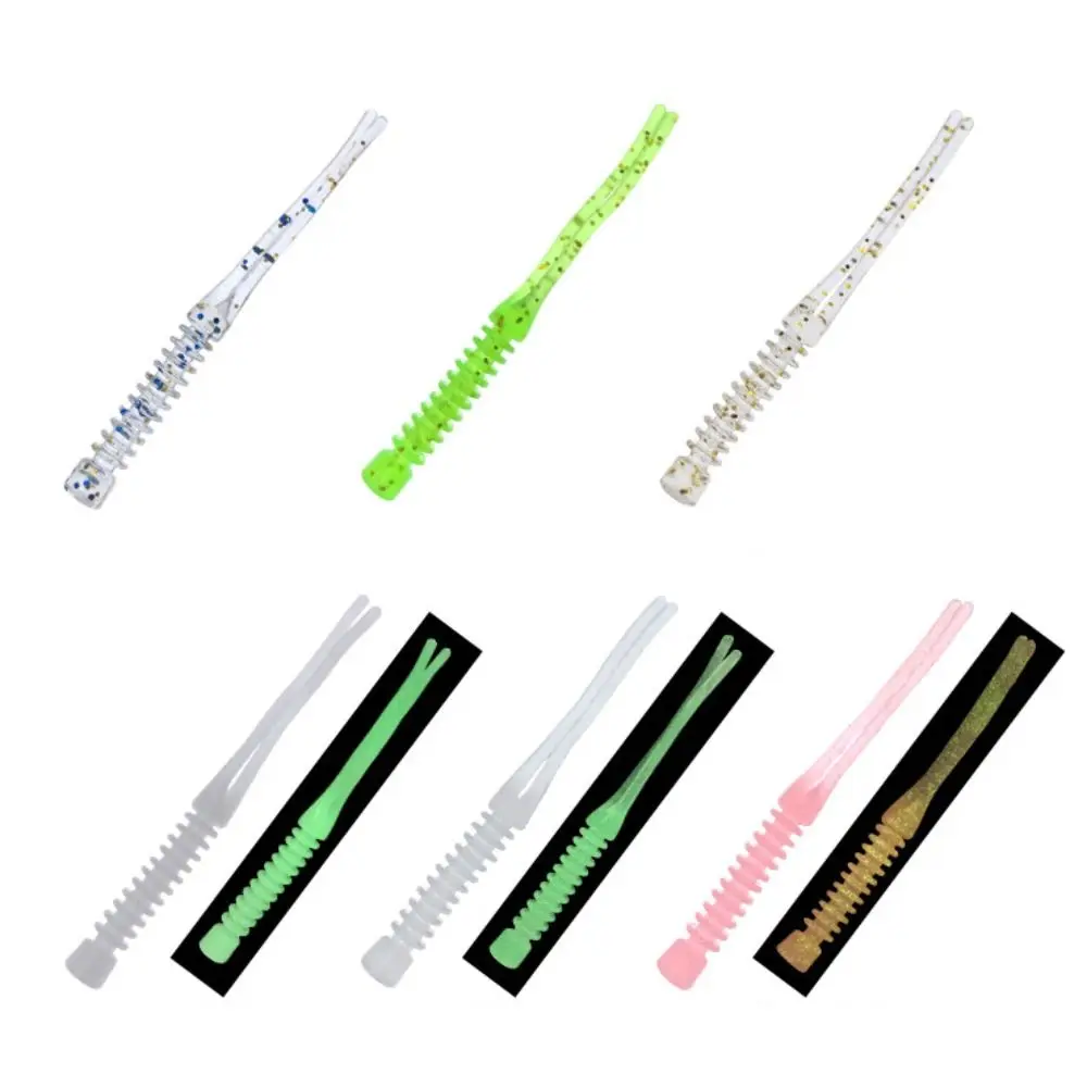 10pcs/pack Ocean Fuorescence Artificial Soft Lure Wobblers Easy Shiner Soft Bait Silicone Artificial Silicone Soft Bait Gift