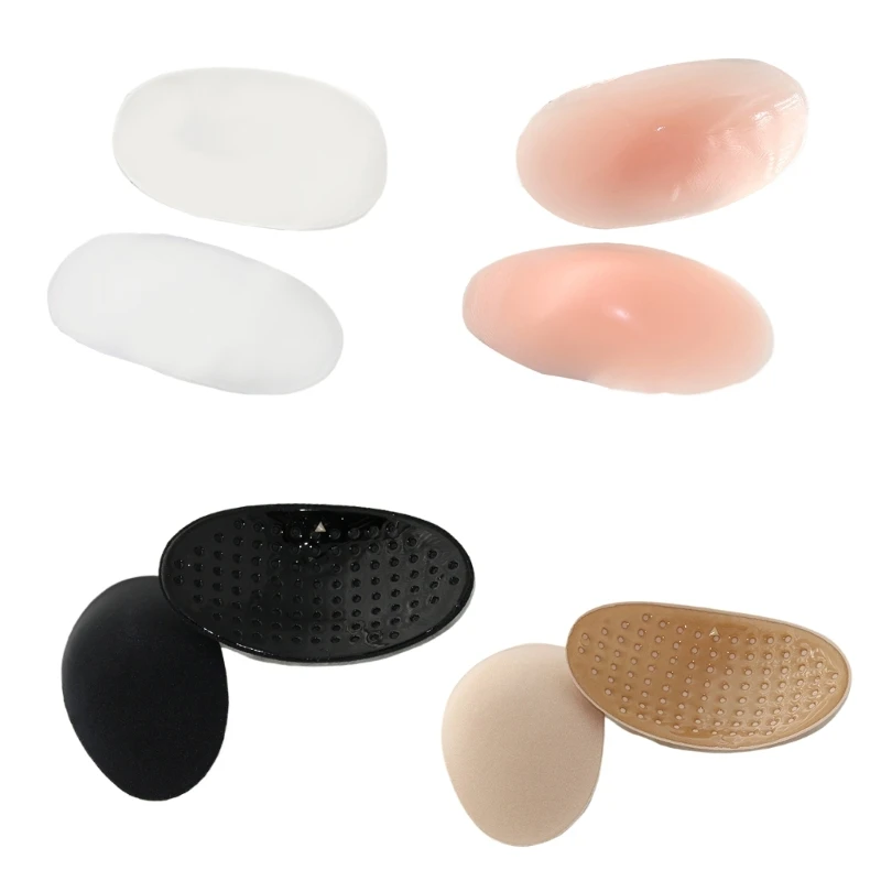 

1 Pair Soft Silicone Self Adhesive Shoulder Pads Women Men Antislip Shoulder Push-Up Pads Reusable Invisible Shoulder Enhancer