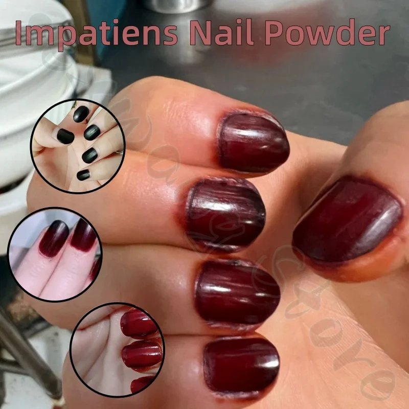 Natural plant Henna Powder Impatiens Nail Powder 30g a box lasts gentle does not fade easily nail powder