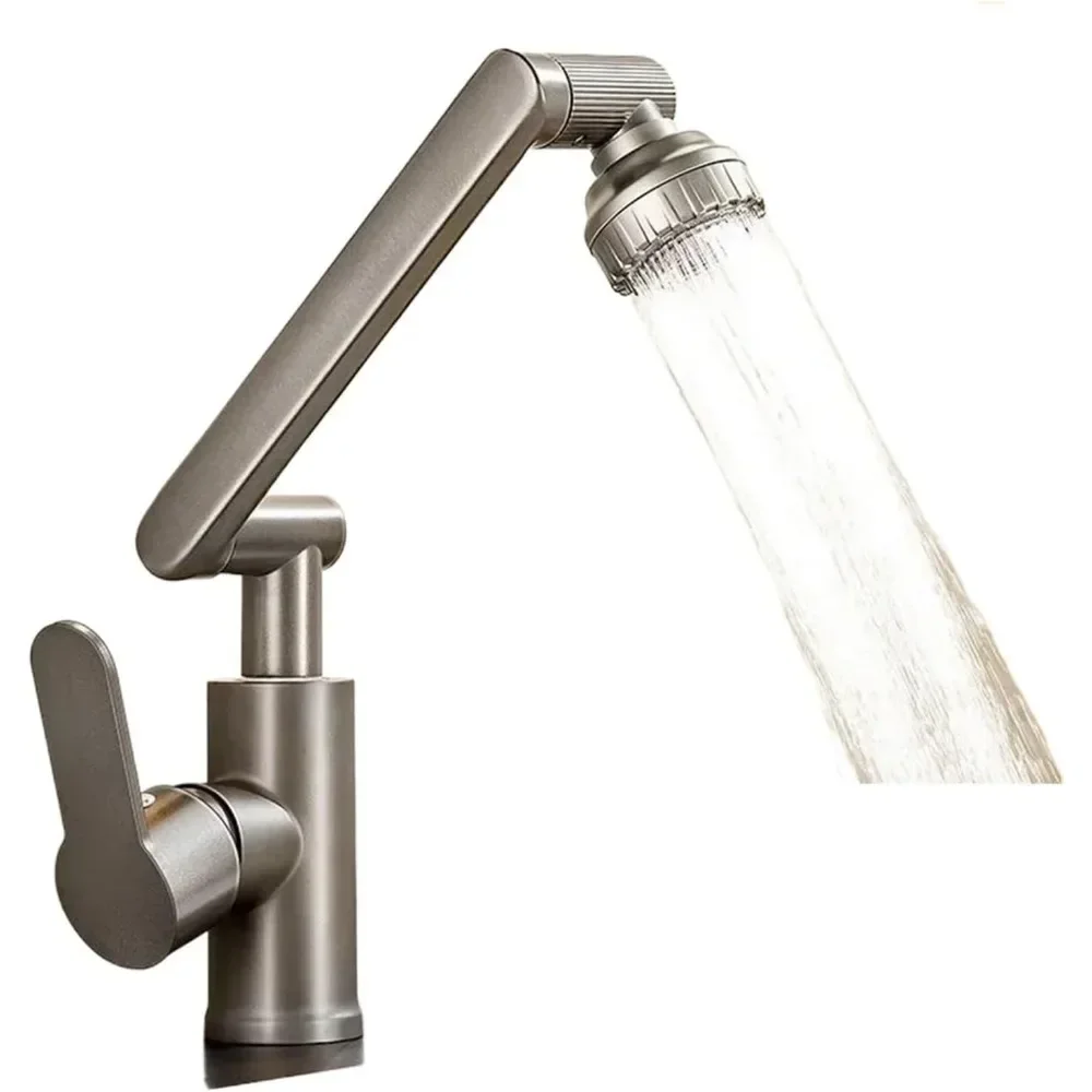 ก๊อกน้ำอเนกประสงค์ ก๊อกน้ำห้องน้ำ ก๊อกน้ำกันน้ำกระเซ็น ห้องน้ำ เคาน์เตอร์ อ่างล้างหน้า ห้องครัว ก๊อกน้ำร้อนและเย็น อุปกรณ์เสริม ก๊อกน้ำ แขนกล 1