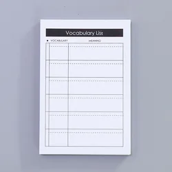Premium Undated Schedule Planner and Time Management Notebook (Vocabulary list)