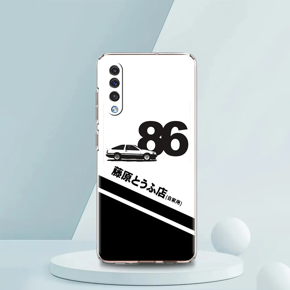Luxurious Transparent Anime Initial D AE86 Phone Case – Premium Silicone Shell
