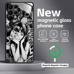 Mystical Tomie Kawakami Anime Magnetic Glass Phone Case - Samsung S22 (Black1)