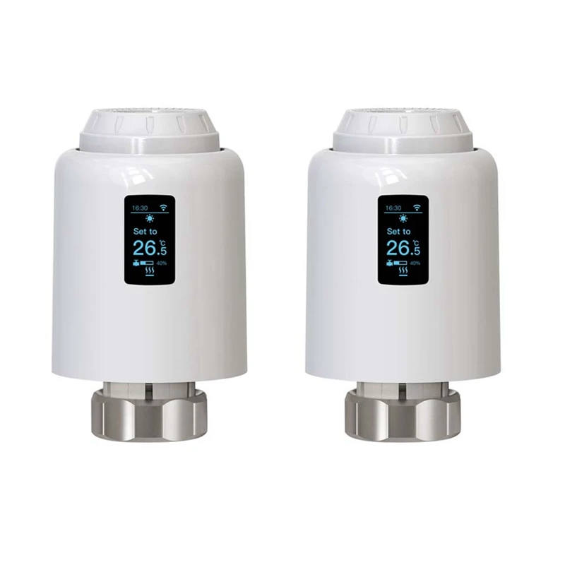 

Tuya Wifi Thermostat Radiator Valve Smart Temperature Controller Programmable Actuator TRV,Works For Alexa Google Home