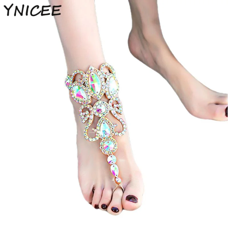 

Women Belly Dance Foot Ring for Belly Dancing Stage Performance Jewelry Competition Performance Foot Decoration Accessory