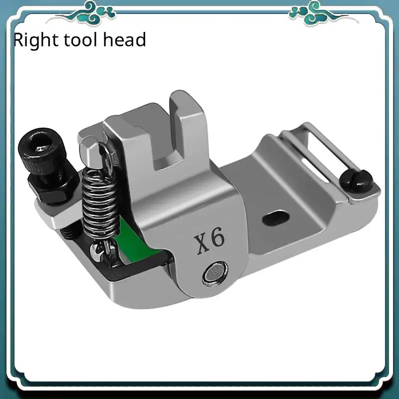 Premium X6 Adjustables Edge Guide Rolled Hem Feet 0.1-12.5Mm, Roller Hemmer Press Foot For Industrial Lockstitch