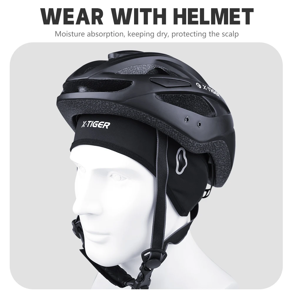 Cycling headwear X-TIGER Cycling Cap for Windproof Sun UV Protection Ski Running Motocycle Riding