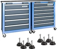 Combination 12-Drawer Tool Chest with Stainless Steel Countertop,7 Drawer Tool Chest and 5 Drawer Tool Chest 2