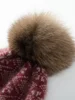Cashmere Vintage Jacquard Knit Thick Beanies Rabbit Pom-pom Bobble Hat Soft Cap Hat Autumn Winter Warm Wool Christmas Present 2