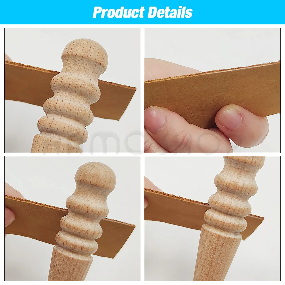 Wood Leather Round Burnishing Edge Tool for Craft