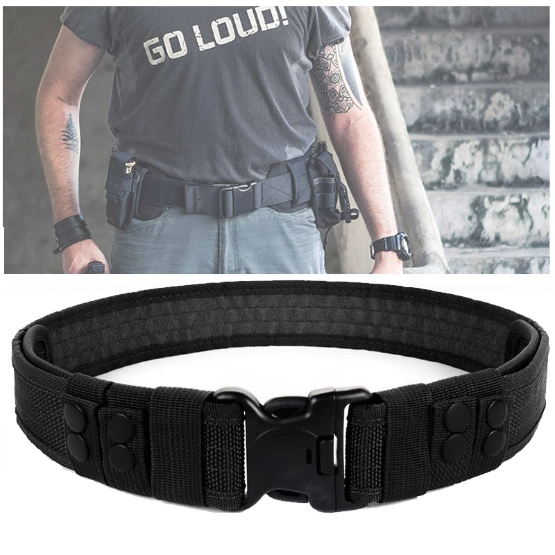 Military Duty Belt Tactical Belt Military Army Style Patrol Combat Belts Men's Waistband Utility