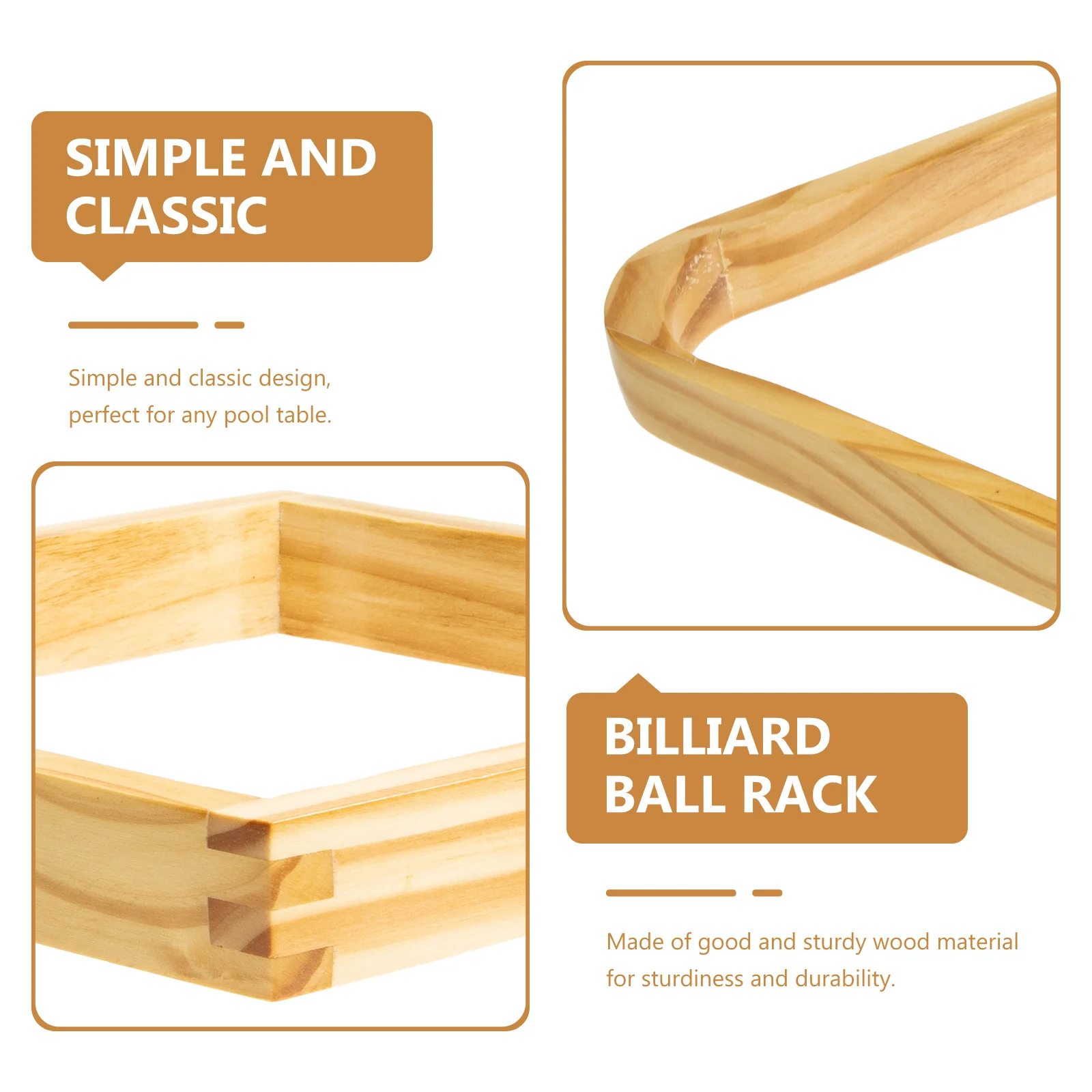 Billiards Frame Wooden Organizer Stand Snooker Fixing Rack Pool Table Balls Triangle Games Holders billiard ball holder