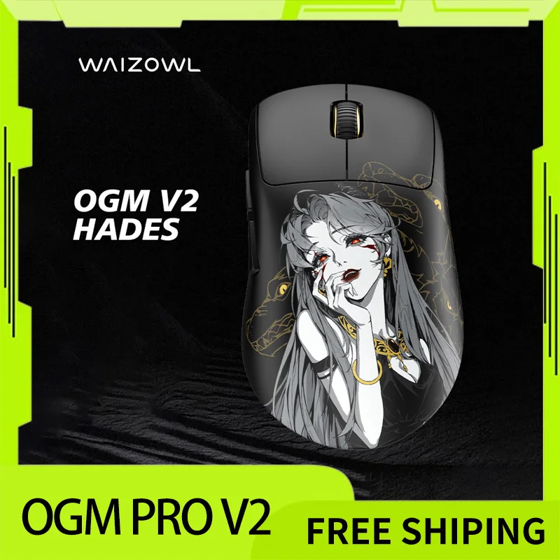 Waizowl Ogm Pro V2 マウス Hades 3 モードワイヤレス Paw3950