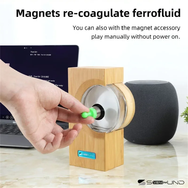 

Magnetic Liquid Pickup Lamp Music Companion Decompression Toy Decoration Portable Music Rhythm Lamp Desktop Decoration