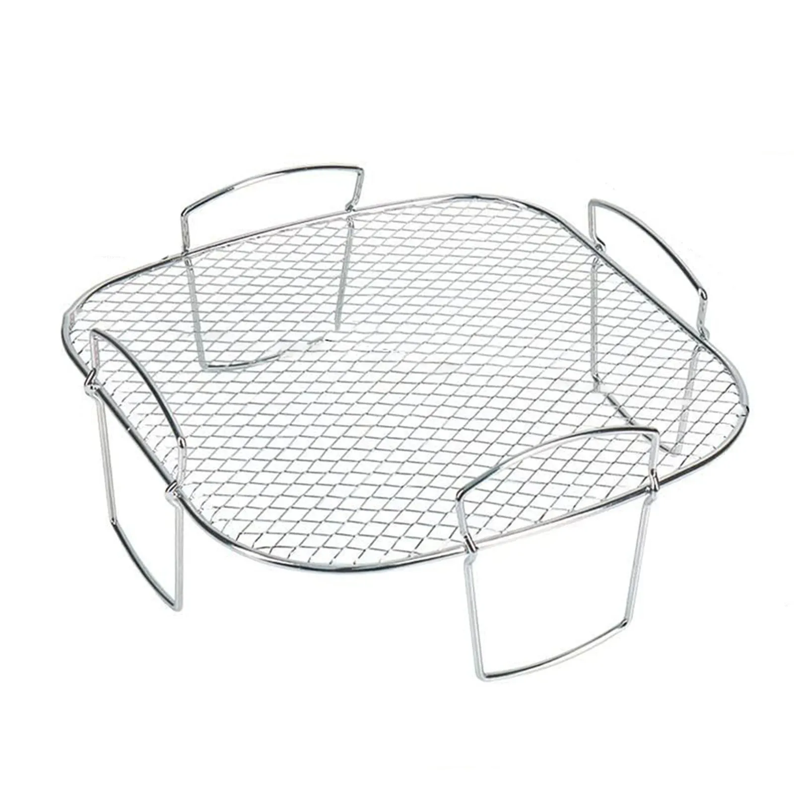 

Stainless Steel Air Fryer Rack Basket Square Grill Rack Air Fryer Steamer Roasting Rack Kitchen Accessories Cooking Tools