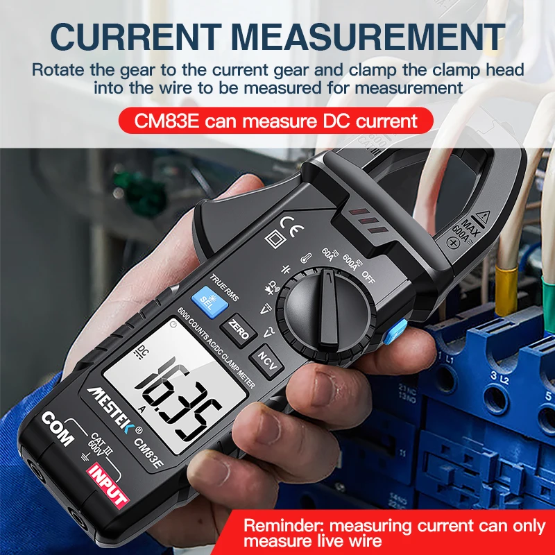 Auto Clamp Meter Multimeter Dc  Clamp Meter True Rms Digital - Dc