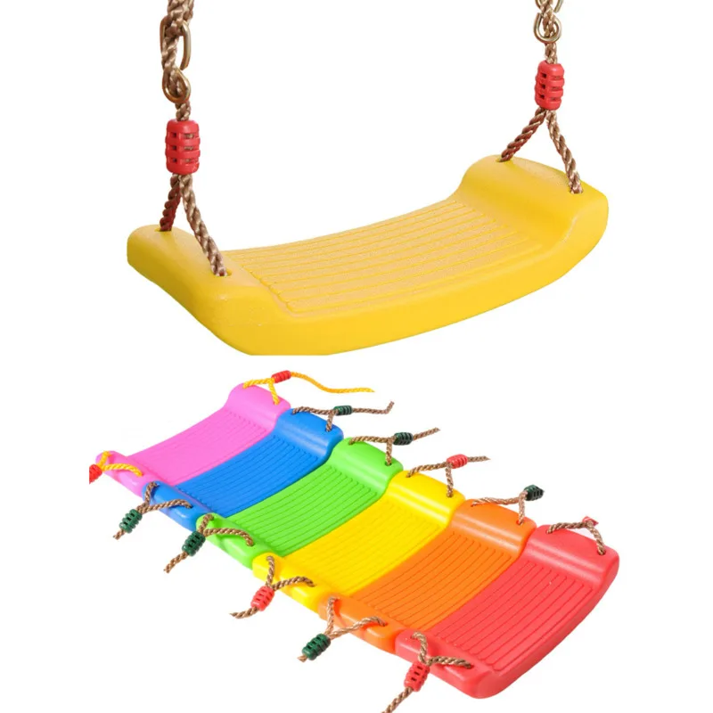 

Веселые детские качели, летающие игрушки для сада, регулируемые по высоте качели, Детские подвесные игрушки для сидений, игрушки для дома и улицы, радужная изогнутая доска