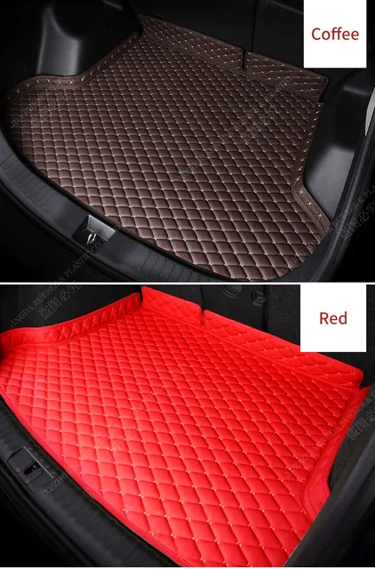 TAAN Custom Car Heck Kofferraum Matte für Audi A8 2018 2019, Cargo Liner Kofferraummatte  Kunstleder Teppiche Matte,Red: : Auto & Motorrad