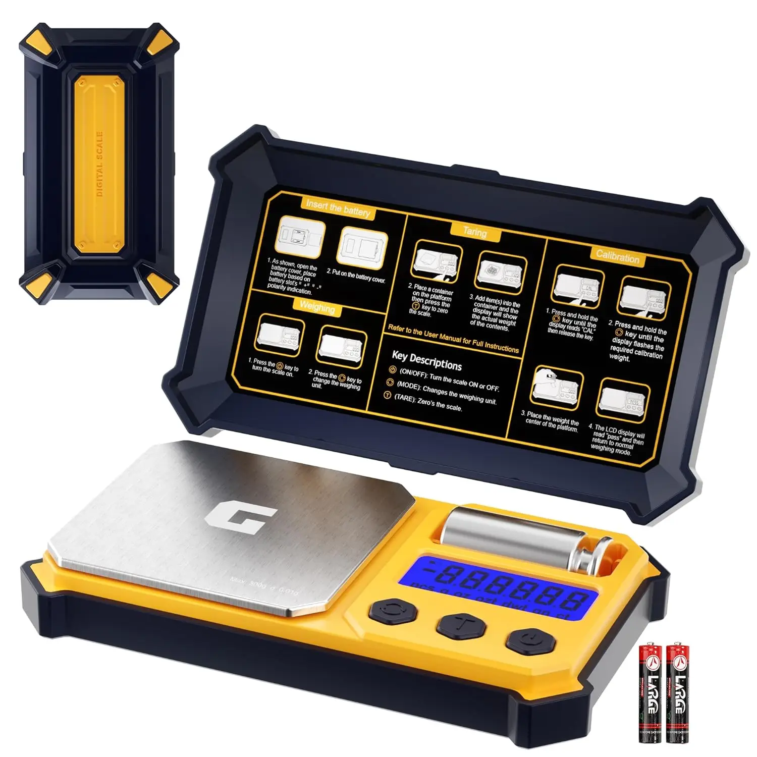 Báscula Digital de Bolsillo Alta Precisión 300g x 0.01g | Joyería, Diamantes, Polvos | Portátil