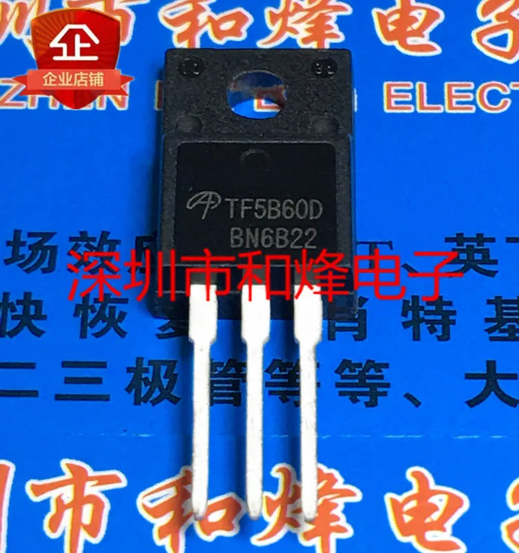 

(10PCS/LOT) TF5B60D AOTF5B60D TO-220F 600V 5A New Original Stock Power chip