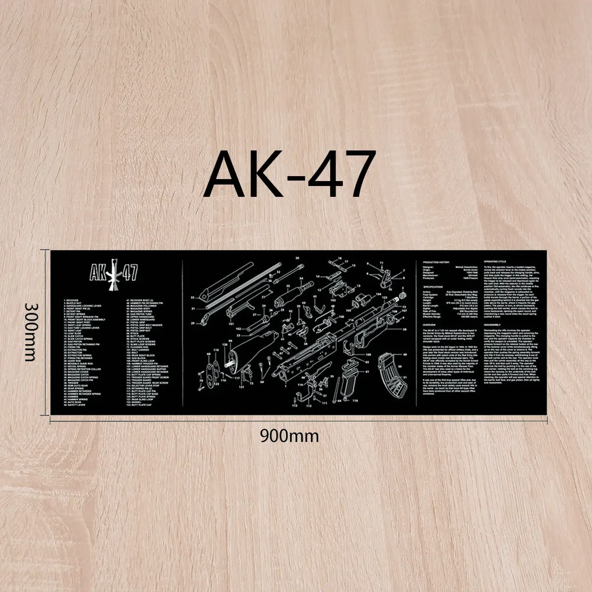 Glock 17 19 Gun Cleaning Rubber Mat Mouse Pad For AR15 AK47 Gen5 1911 CZ-75 P320 CZ shadow2 SA Remington 870 MP5 Gun Pad gun cleaning mat