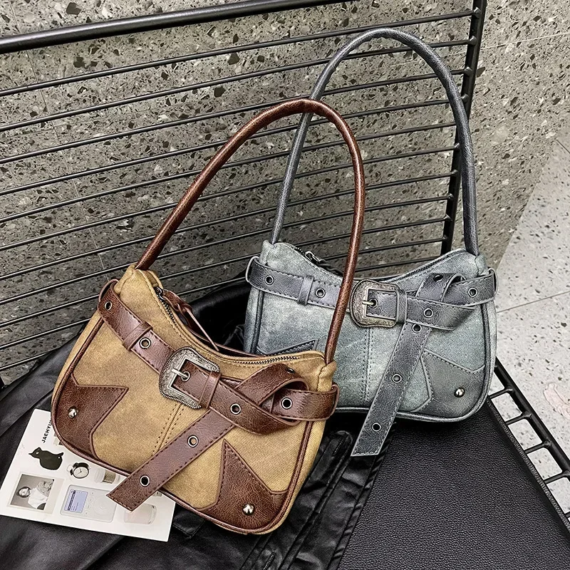 

New 2024 Fashionable Shoulder Bag with Unique Color Combination, Perfect for Work and Leisure Activities