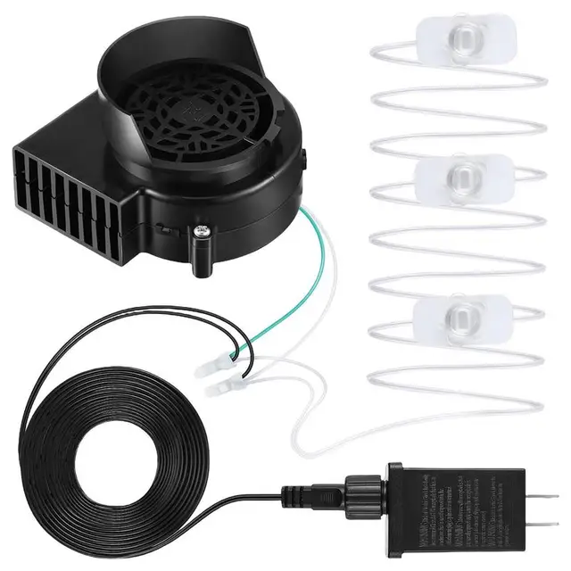 Small Inflatable Blower Replacement With 3 LED Light String 12V Air Fan Blower Inflatables Decorations Supplies