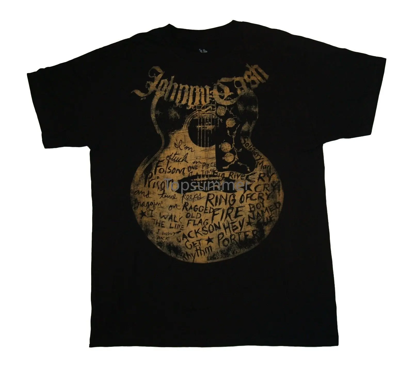 

Johnny Cash Cash Songs Guitar T Shirt S M L Xl 2Xl New T Shirt