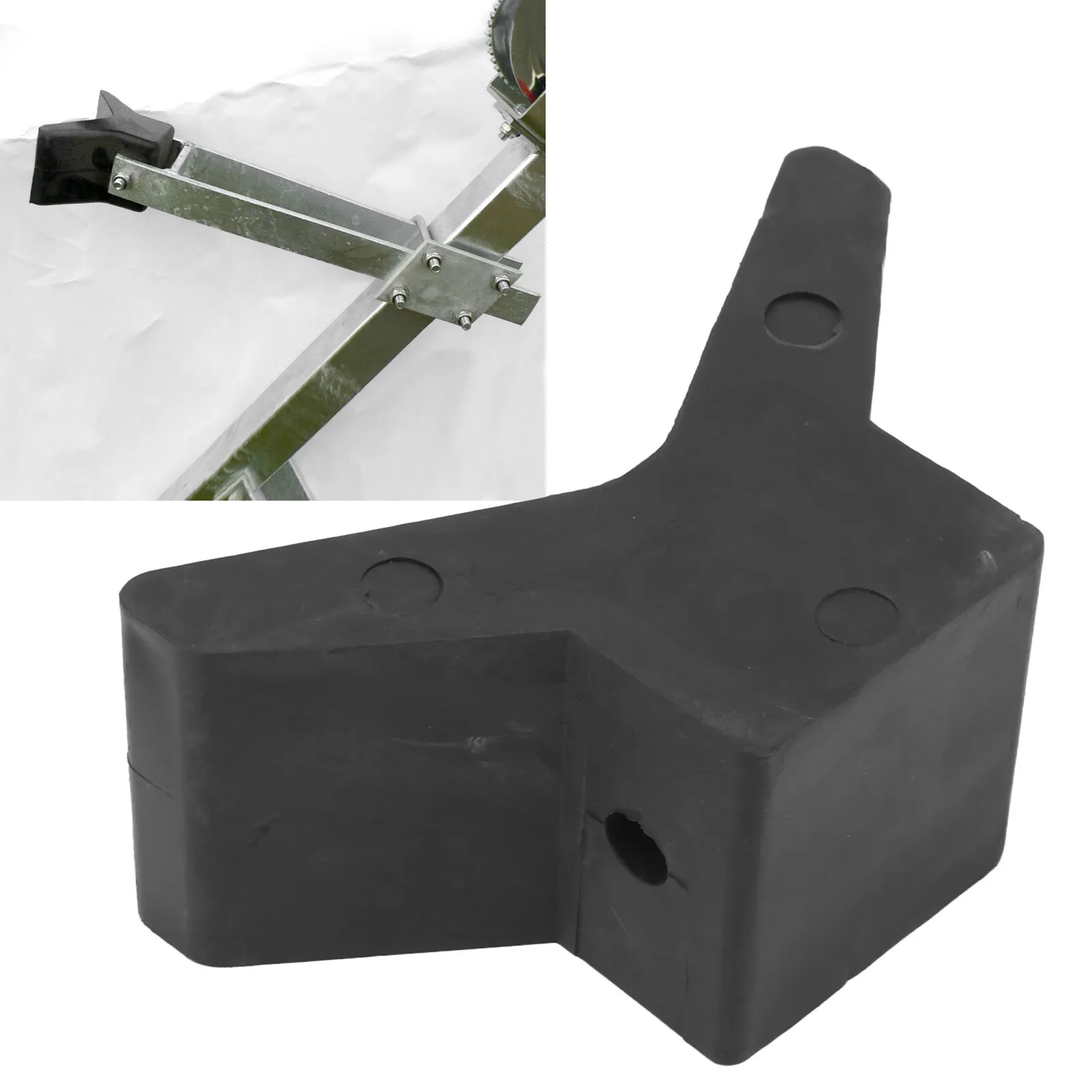Boat Bow Stop Rubber Bow Stop Y Block Rubber Bow Y Block Black Stop for Ski Boat Fishing Boat Sailboat Trailer