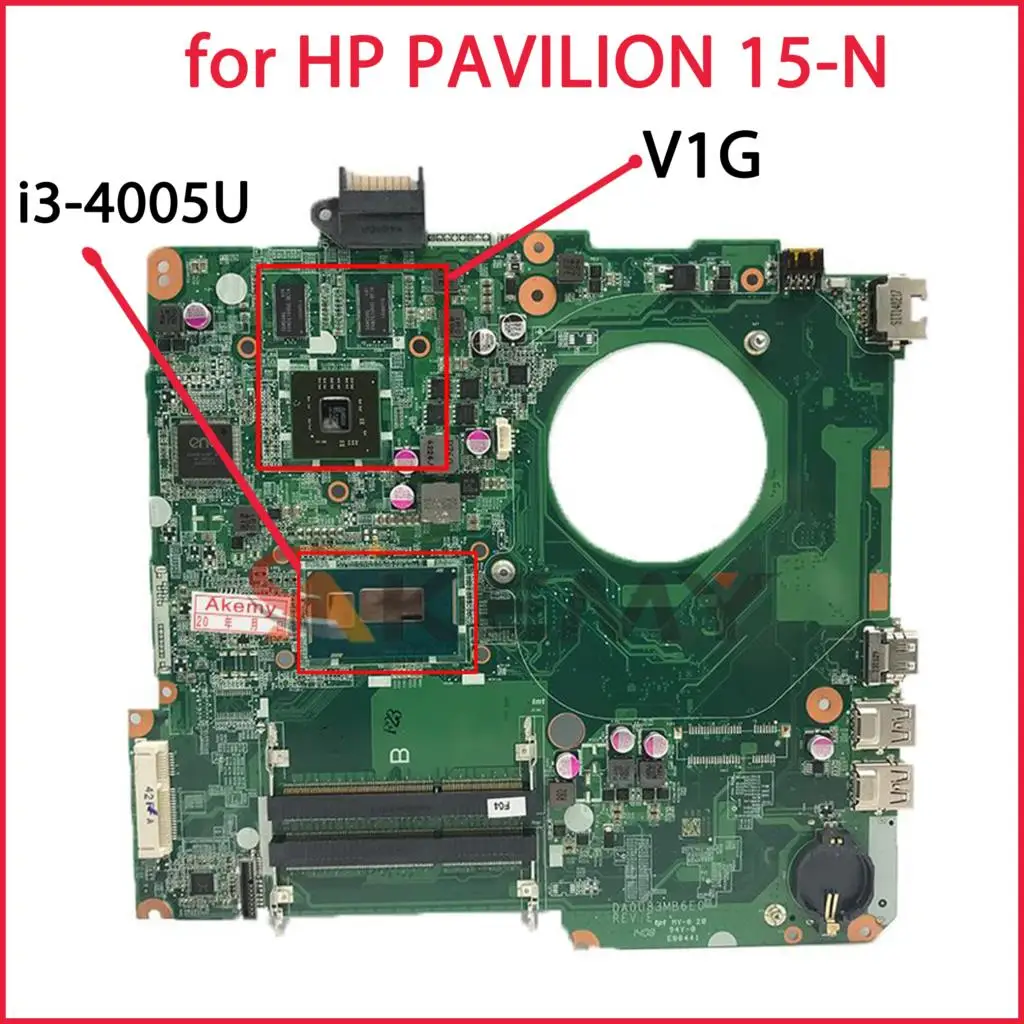 Материнская плата для ноутбука HP PAVILION 15T-N200 15-N U83 732089-501 GPU 1GB i3-4005U DA0U83MB6E0 100% рабочий |