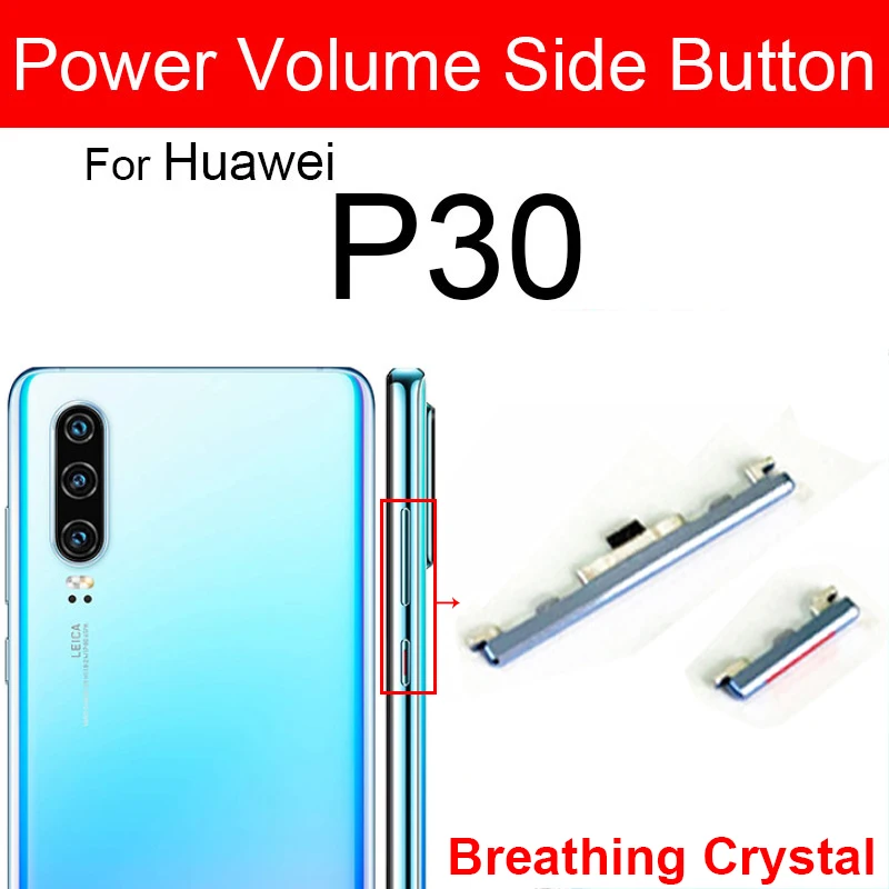 Boutons Power Et Volume Pour Huawei P30 Pro - Blanc Perle - Neuf - Remplacement