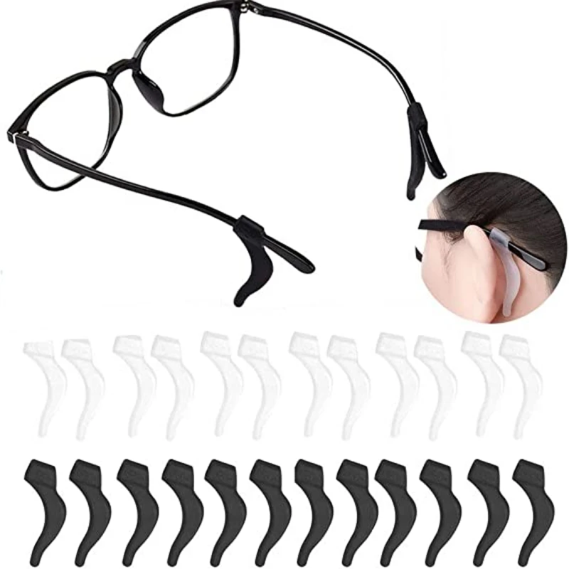 1 Pair Of Fashionable Large-Sized Glasses, Non Slip Silicone Ear Sleeves,  Sports Fixed Glasses, Foot Covers, Glasses Accessories - AliExpress