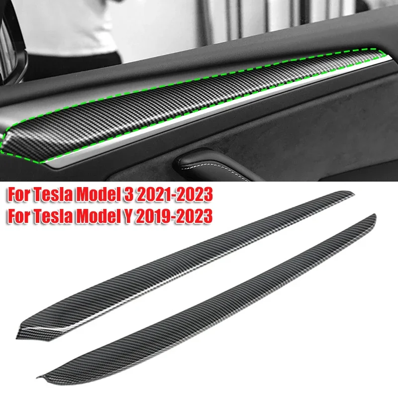 

2 шт., накладки на внутреннюю дверь автомобиля Tesla Model 3 2021-2023/Tesla Model Y 2019-2023