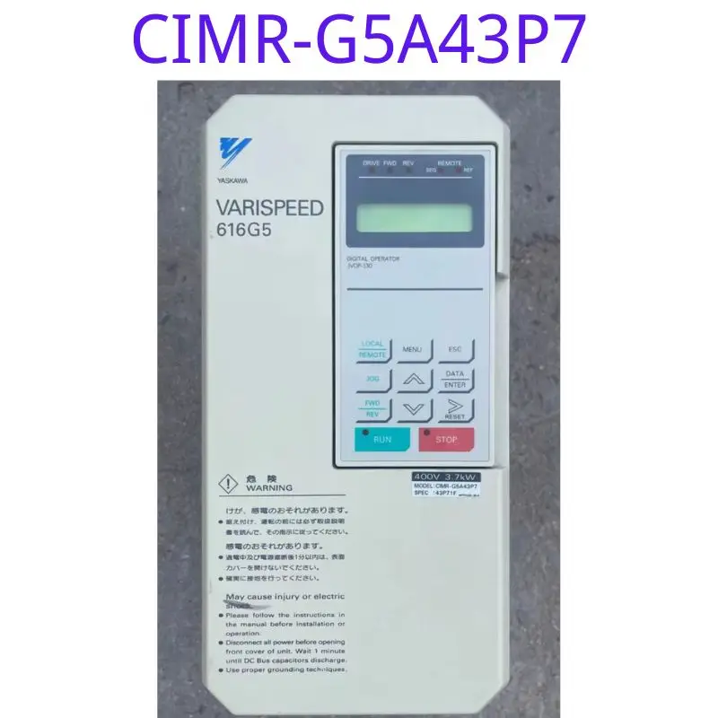 

Used frequency converter CIMR-G5A43P7 3.7kw functional test intact