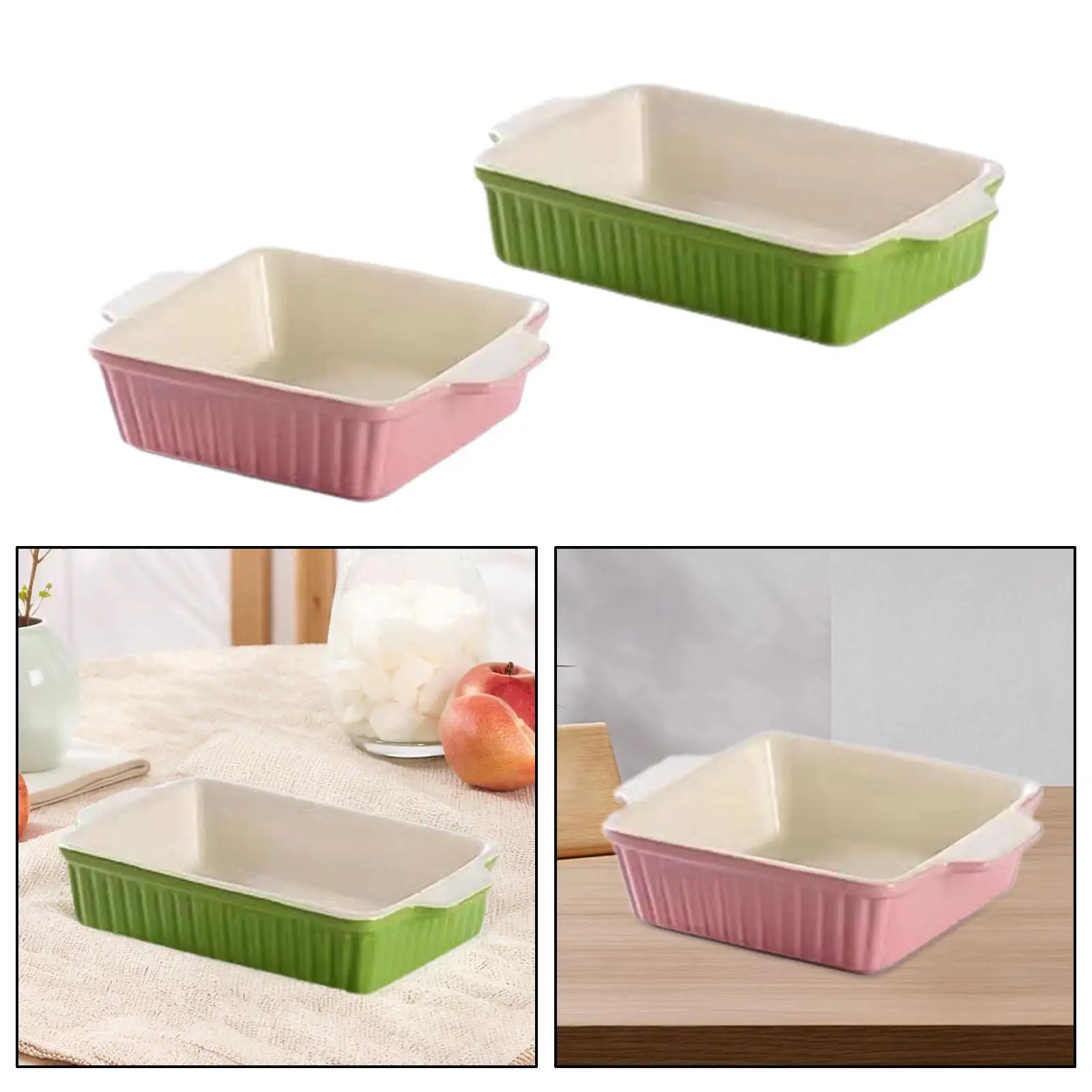 Ceramic Bakeware Porcelain Baking Dishes for Cooking Microwave Oven Banquet