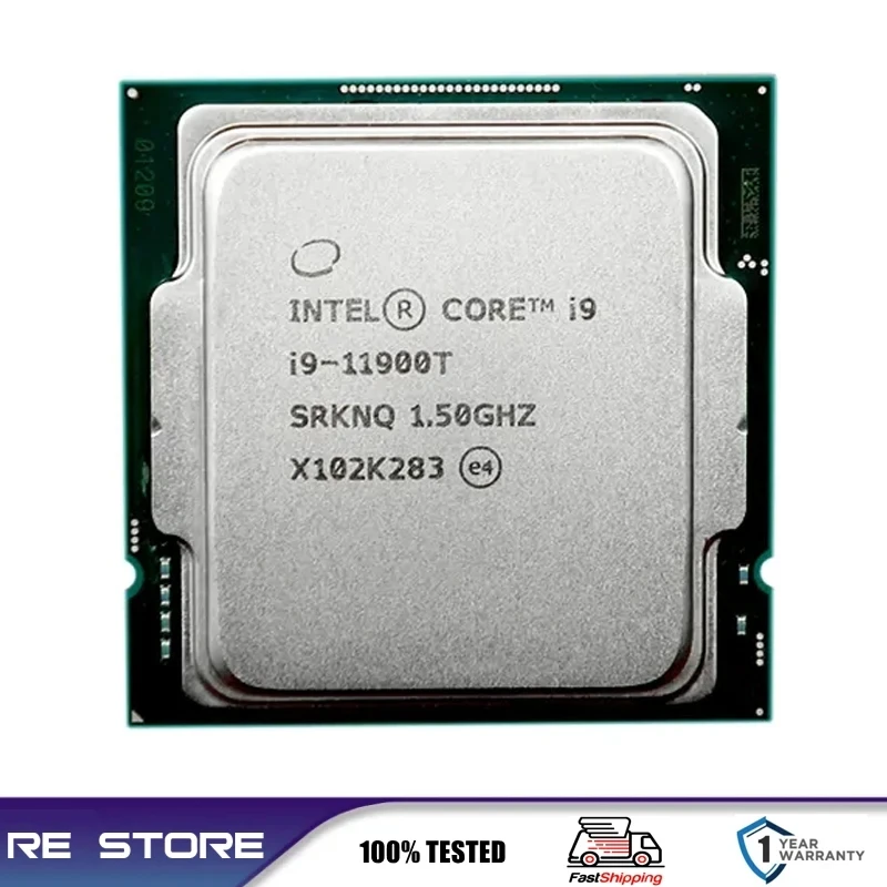 หน่วยประมวลผล Intel Core I9 11900T 1.5GHz แปด-core LGA 1200