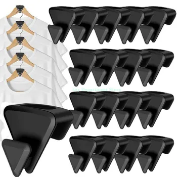 12 pezzi ganci per armadio connettore triangolo armadio clip di estensione armadio vestiti cappotto connettore gancio organizzatore gancio salvaspazio 1
