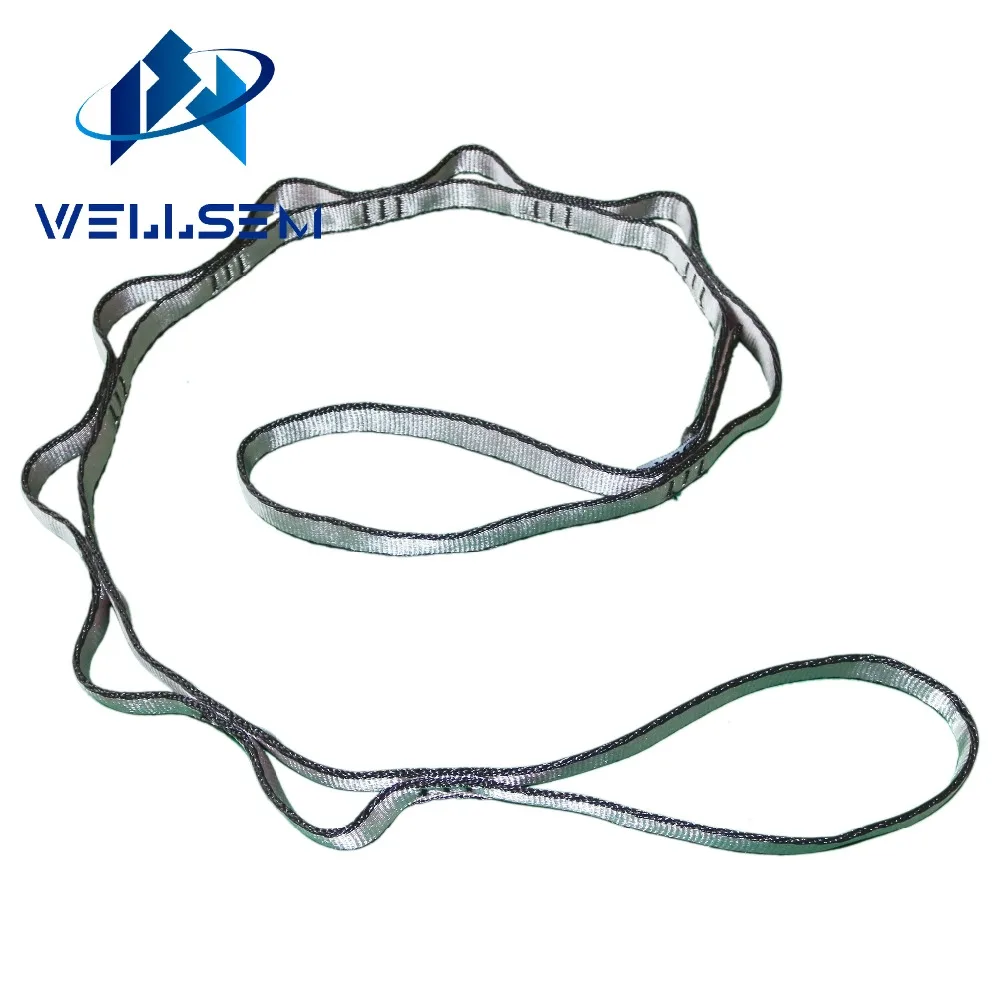 Yoga Sling Extender Strap Rope Daisy Chain for Yoga Hammock Outdoor Camping Rock Climbing Sport A pair Wellsem fitness resistance band fitness accessories