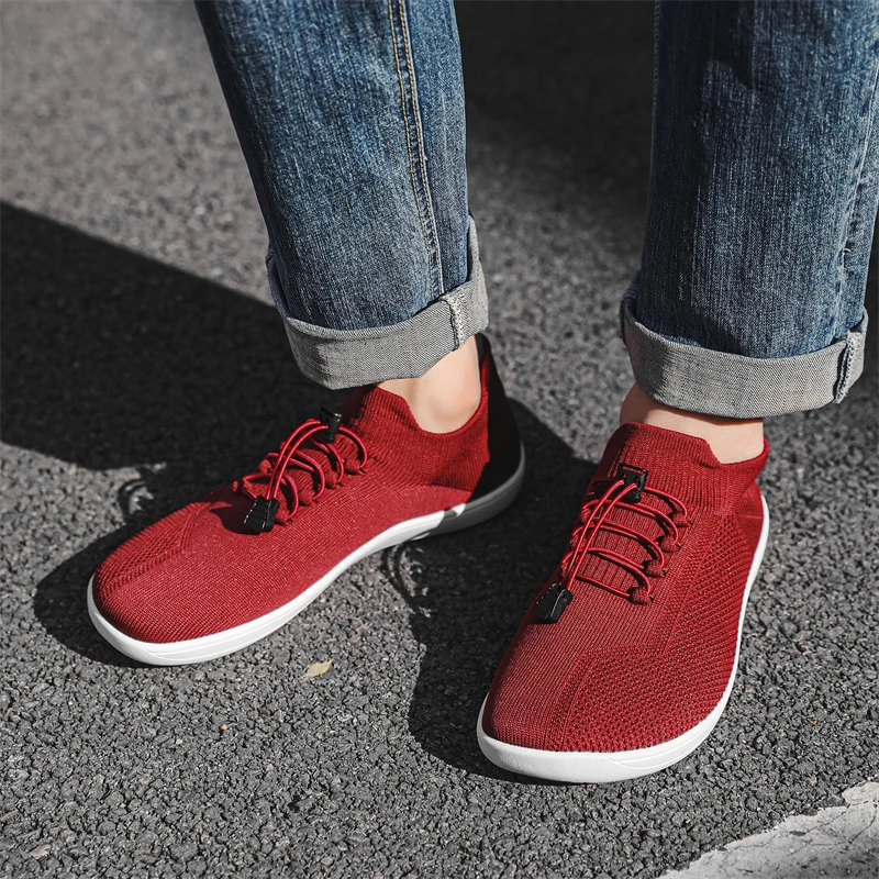 Atmungsaktive Barfußschuhe Aus Mesh Für Herren Mit Breiter Zehenbox_voghion.com