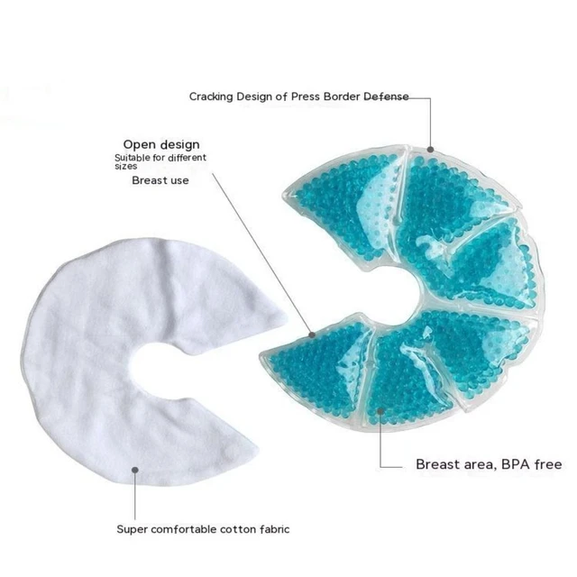 Warm/Cool Washable Breast Pad Gel Breastfeeding Nipple Pad for