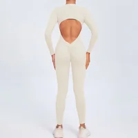 Sports Jumpsuit Woman Gym One Pieces Fitness Overalls Long Jumpsuits Summer Sexy Clothes for Women Long Sleeves Sportswear Blue - Image 2