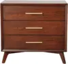 Gramercy 3 Drawer Solid Wood Mid Century Chest 4