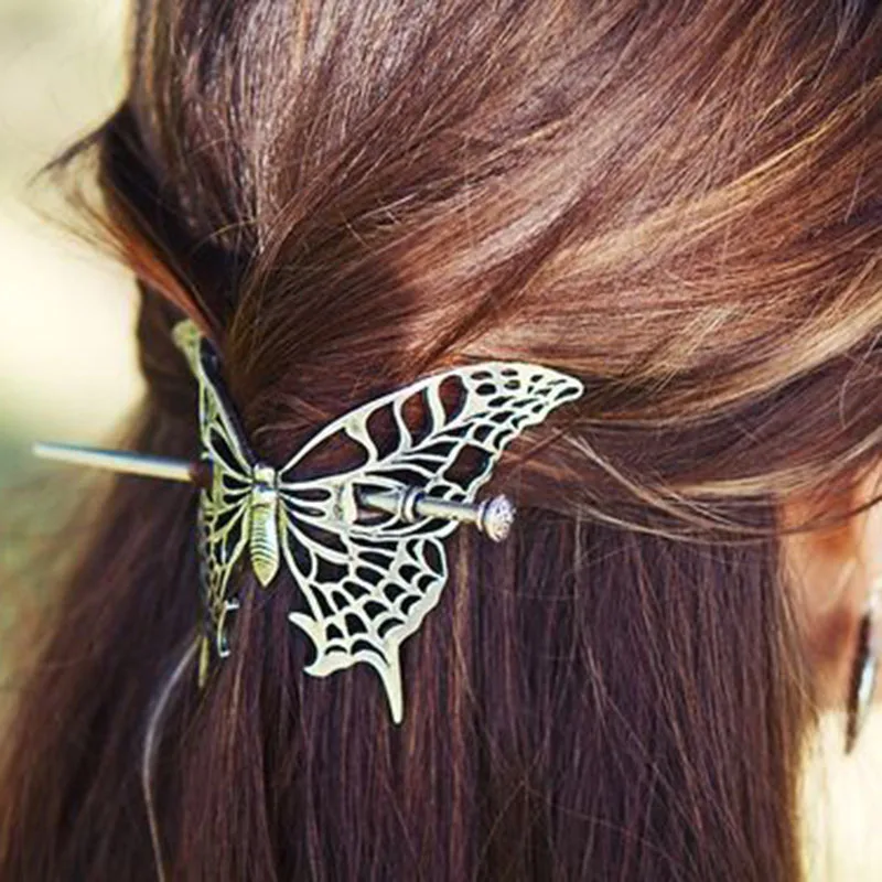 Hair Stick Metal X Shaped Bun Holder Boho Accessories Vintage Cage Jewelry hair accessory hair stick