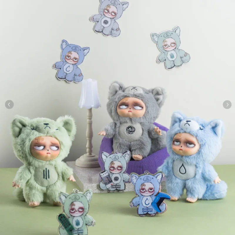 New Original Sleepless Grumpipi Series Blind Box Vinyl Dolls Cute