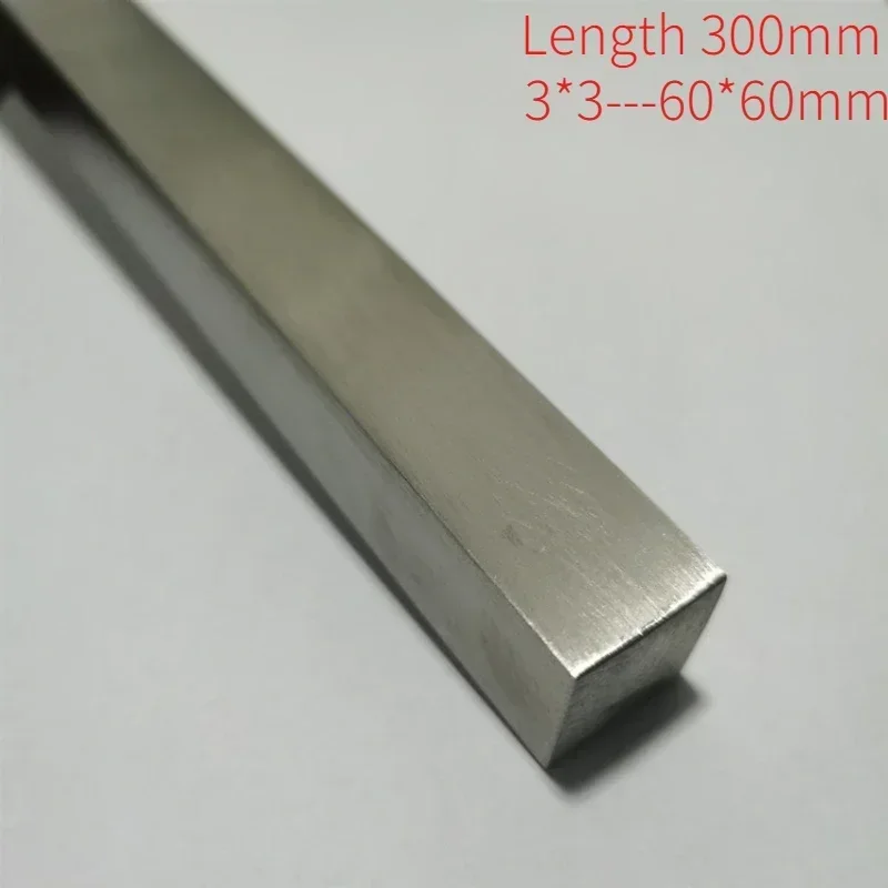 304 Stainless Steel Square Bar Rod Length 300mm 3MM 4MM 5MM 6MM 7MM 8MM ...