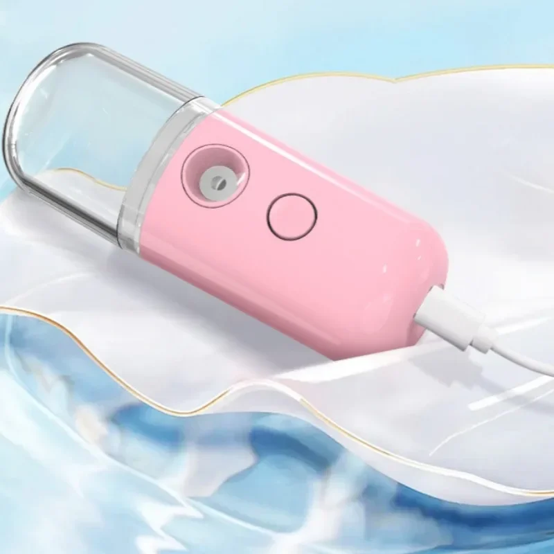 Mist Sprayer Facial Mini Portable Rechargeable Handy Face Humidifier Facial Sprayer Skin Care Machine For Face Hydrating